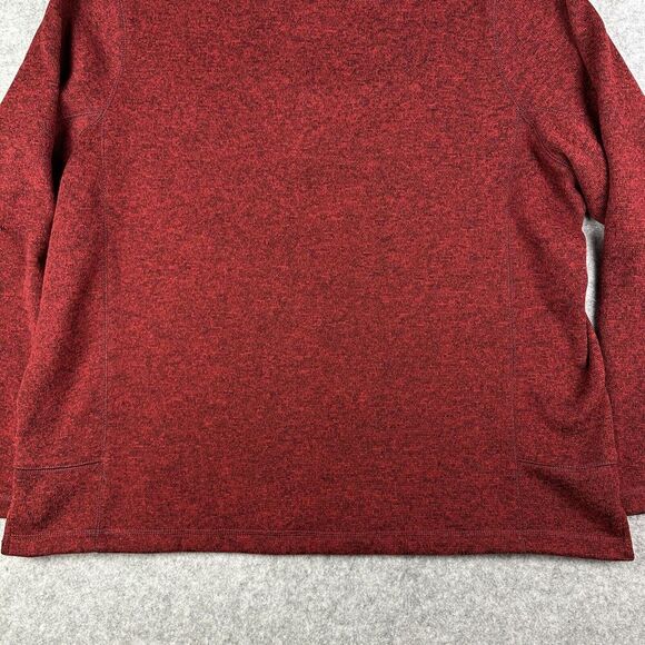Woolrich Snap Pullover Sweater Mens XXL Heather Red Hiking Outdoor Performance - Picture 8 of 13